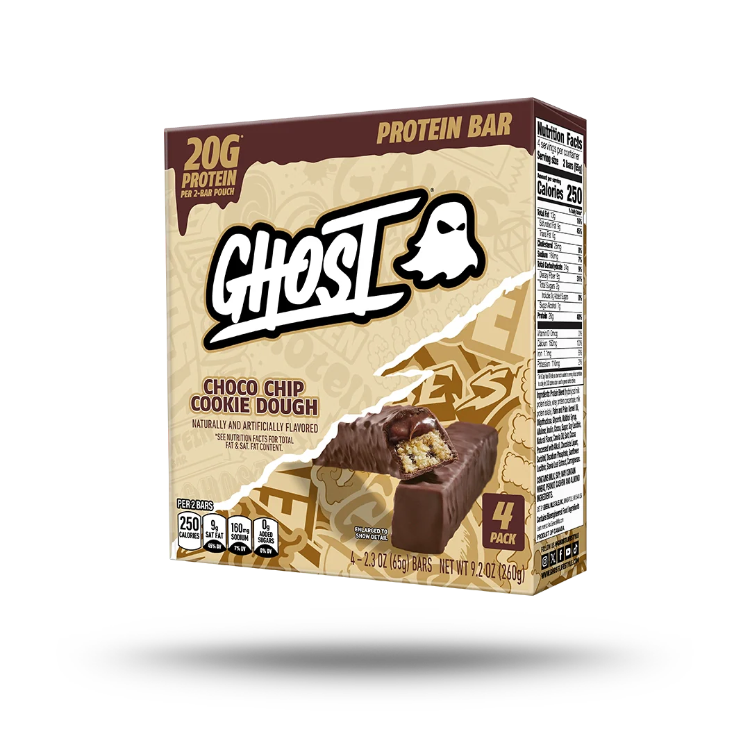 GHOST® PROTEIN BARS | CHOCO CHIP COOKIE DOUGH 4 PACK - Image 2